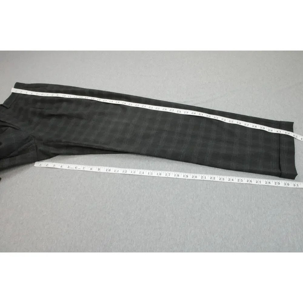 Ralph Lauren Pants Mens 34 x 32 Plaid Stretch Pleated Cuffed‎